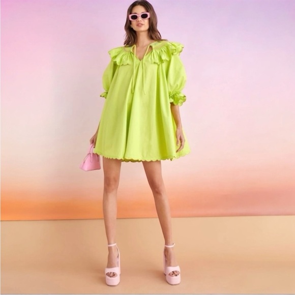 CeliaB FIJI GREEN DRESS SIZE XS - Picture 1 of 15